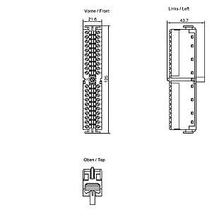 6ES7392-1AM00-0AA0 Front Connector, 40pin,Screw Cont.