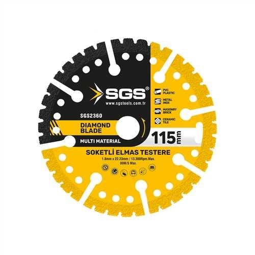 ÇOK AMAÇLI MULTI-MATERIAL ELMAS KESME DİSKİ 115 MM