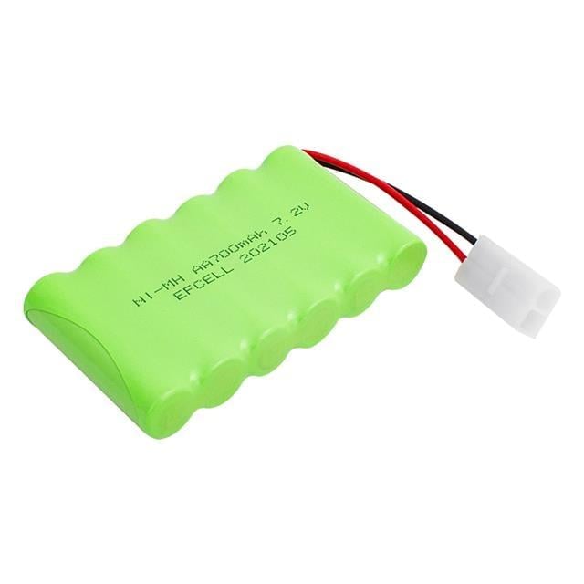 Efcell 7.2 Volt 700mAh Ni-Mh 2 Pin Tamiya Soketli 6lı Oyuncak Araba Pili