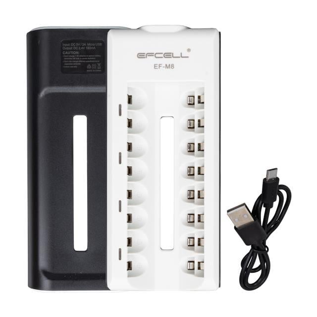 Efcell M8 AA/AAA 8li Pil Şarj Cihazı