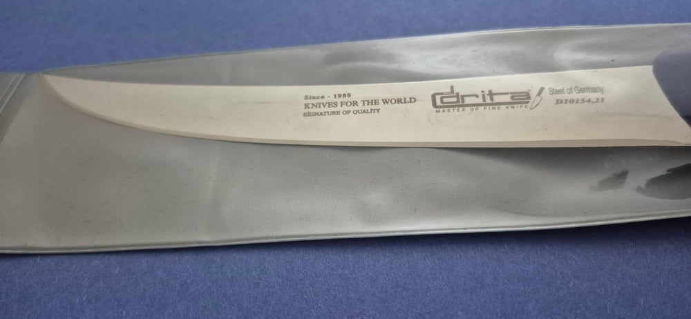Et Doğrama Bıçağı 21 cm Kasap Fibrox Kaymaz Saplı Hulusi - Drita Bıçak 25mm X 210mm X 2.5mm 10154.21