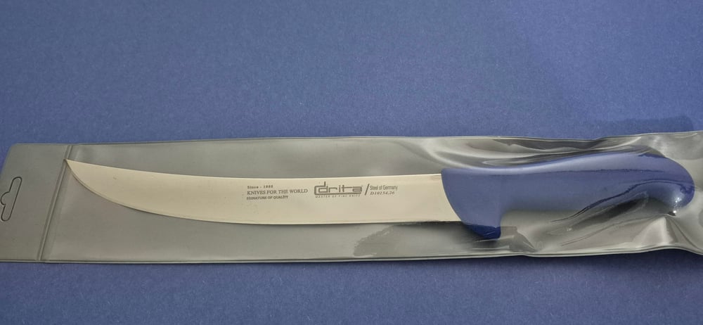 Et Doğrama Bıçağı 26 cm Kasap Fibrox Kaymaz Saplı Hulusi - Drita Bıçak 25mm X 260mm X 2.5mm 10154.26