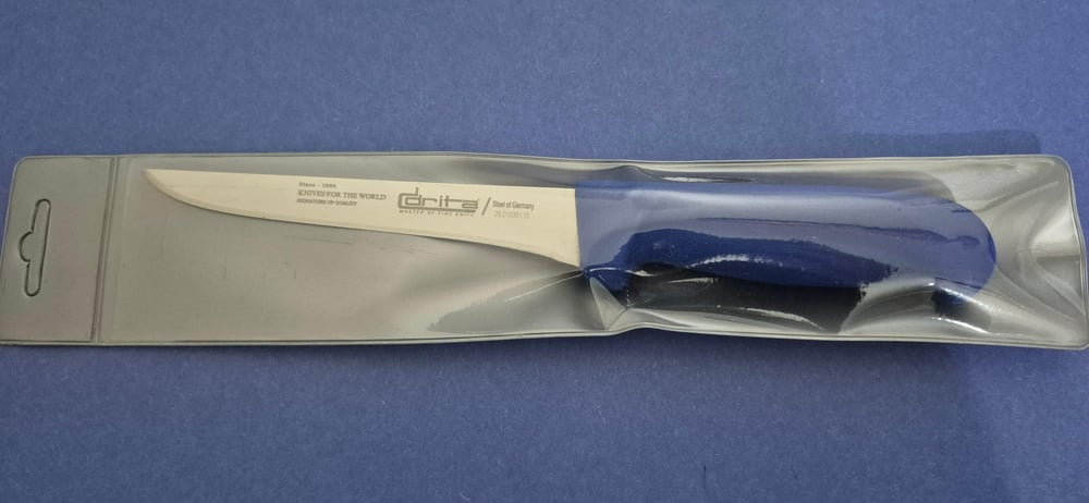 Fibrox Kaymaz Saplı Düz Kasap Kemik Sıyırma Bıçağı 15 cm Hulusi - Drita Bıçak 16mm X 150mm X 2.5mm 10351.15