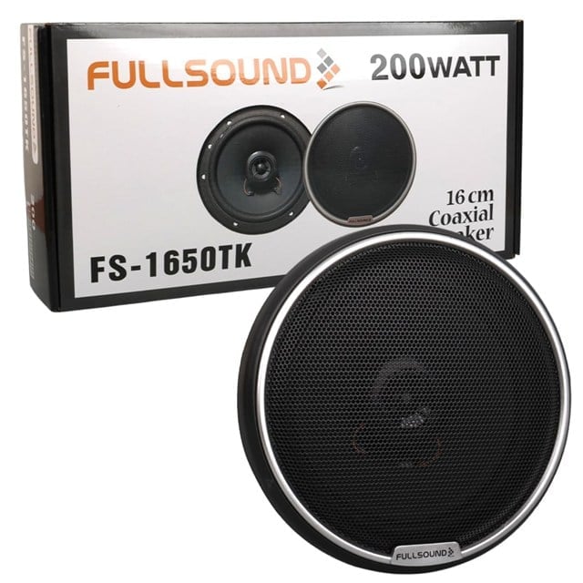 Fullsound FS-1650TK 16 CM 6 200 Watt Tweeterlı Kapaklı Oto Hoparlör (2li Takım)