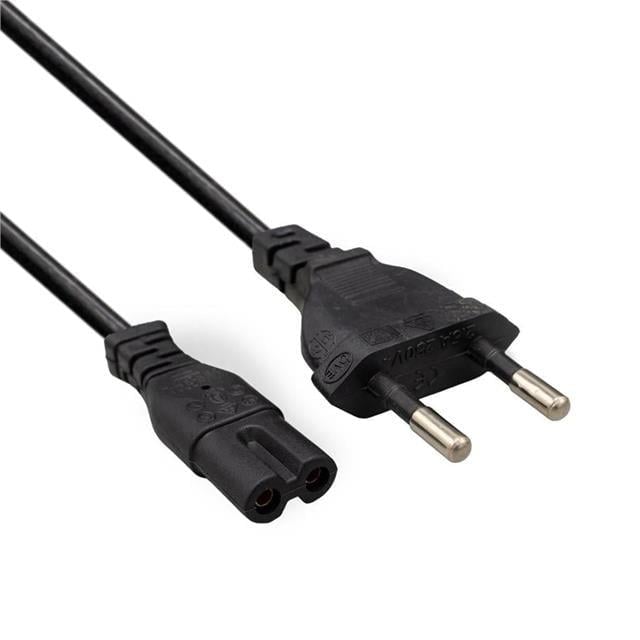 Fully M-1303E Siyah 1.5 Metre 2 Pin Teyp Kordon Fişi Cereyan Kablosu