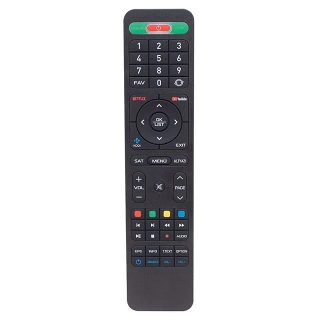 Hiremco Turbo 4K Netflix-Youtube Tuşlu HD Uydu Kumandası