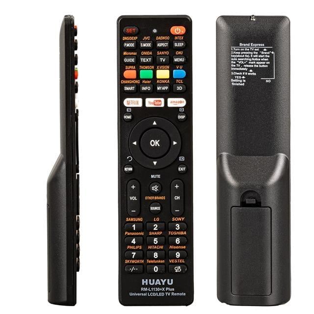 Huayu KL Rm-L1130 + X Plus Siyah Universal Lcd Led Tv Kumanda