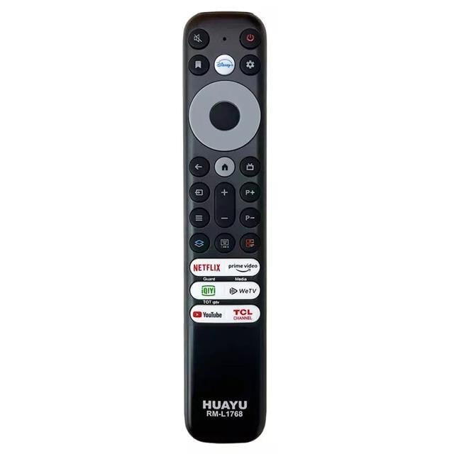 Huayu Tcl RM-L1768 - RC902V - RMR1 Netflix-Prime Video-Guard-Media-Youtube Tuşlu Ses Komutsuz Lcd Led Tv Kumandası
