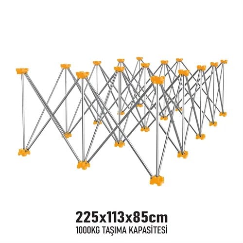 KATLANIR ÇALIŞMA TEZGAHI ALÜMİNYUM 225*113*85 CM