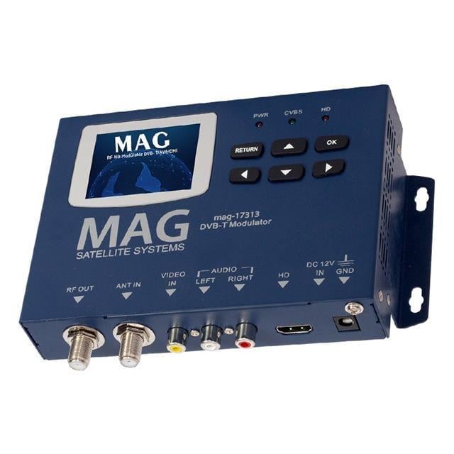Mag MG-17313 Lcd Ekranlı Hd-Rf Converter Full Hd Dvb-T Encoder Modülatör (Dvb-T/Av/HDMI)