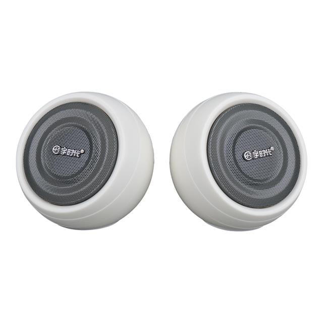 MagicVoice MV-24845 1+1 USB AUX Oval Multımedia Ses Sistemi Speaker - Hoparlör 2X3Watt