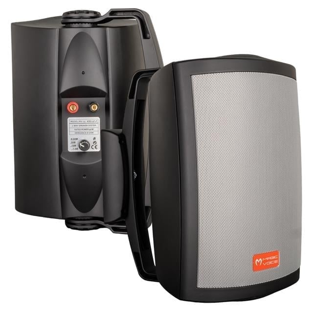 Magicvoice MV-25 16 Cm 80W 2 Yollu Siyah Sütun Hat Trafolu Hoparlör 2li Takım