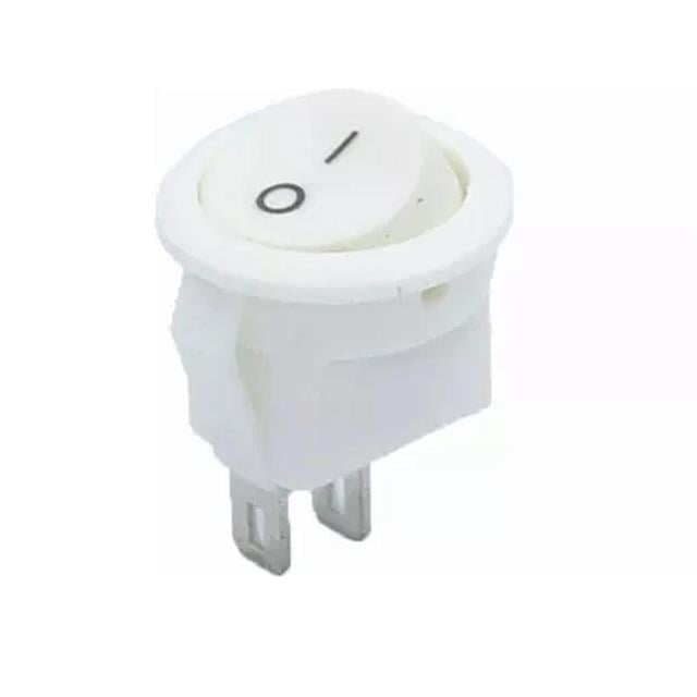 Mini Yuvarlak Işıksız ON-OFF Beyaz Anahtar IC-134E