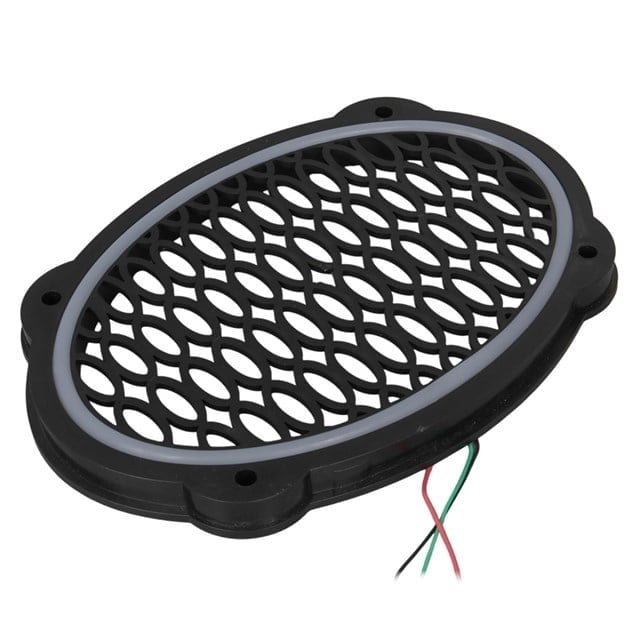 Poke PK-5653 4 Adet Oval Oto Hoparlör Kapağı Kumandalı Pixel Ledli RGB Animasyonlu Kapak