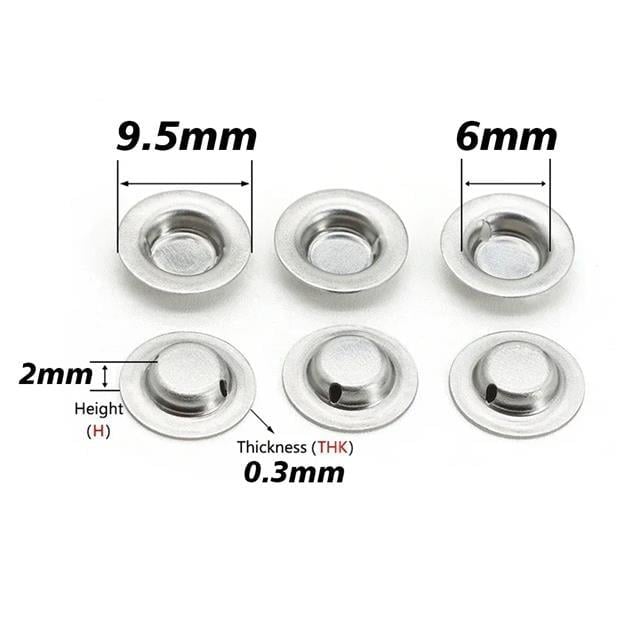PowerMaster 18650 Lityum Pil Pozitif Kutup Ucu 9.5x6.0x2.0x0.3mm (50li Paket)