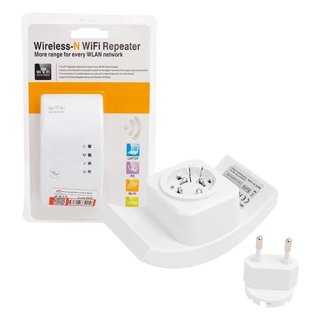 PowerMaster LV-WR01T 2.4Ghz 300Mbps 1 Port Access Point Repeater AP Bridge