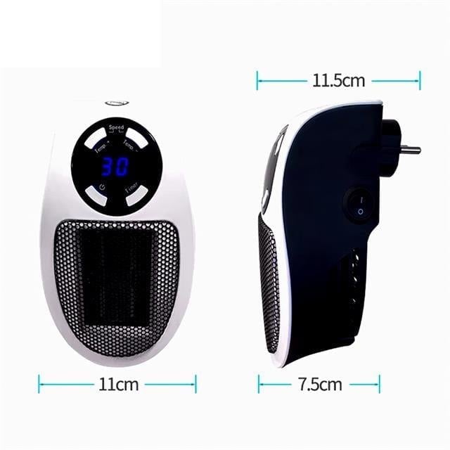 PowerMaster PM-20327 500 Watt Priz Tipi Uzaktan Kumandalı Taşınabilir Isıtıcı (Zamanlayıcı - Otomatik Kapanma)