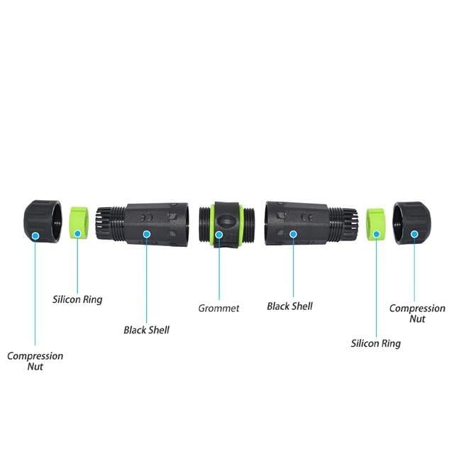 PowerMaster PM-24598 Dişi - Dişi IP68 Su Geçirmez 3.0 USB-A Konnektör