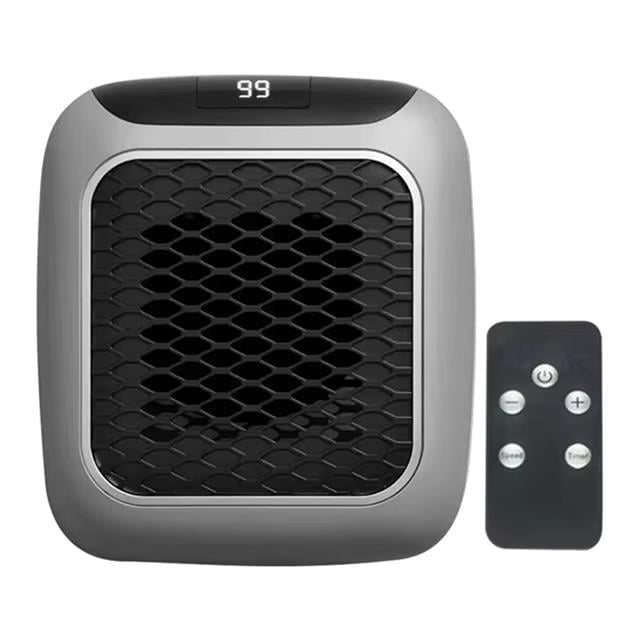 PowerMaster PM-26513 800 Watt Priz Tipi Uzaktan Kumandalı Taşınabilir Isıtıcı (Zamanlayıcı - Otomatik Kapanma)