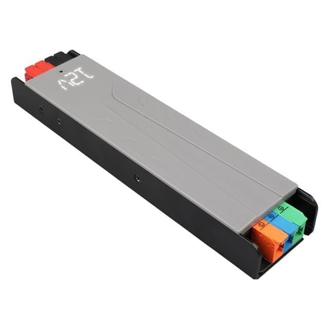 PowerMaster PM-26840 12 Volt 15 Amper 180 Watt Slim Metal Kasa Adaptör Voltaj Göstergeli 218x51x27mm