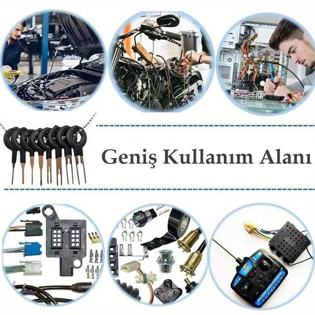 PowerMaster PM-27142 Araç Soket Terminali Sökme Temizleme Seti Takımı (60 Parça)