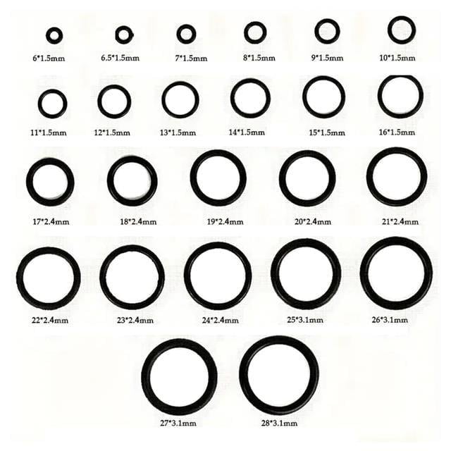 PowerMaster PM-28533 800 Parça Kauçuk Conta Halka Seti O-Ring Nitril NBR Su Geçirmez