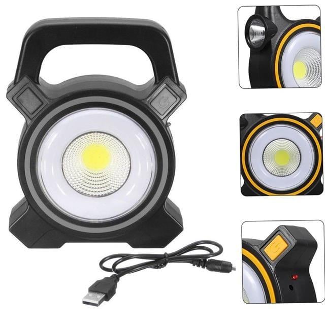 Powermaster JY-819A COB ve Angel LEDli 3 Modlu Solar + Usb Şarjlı Çalışma Lambası