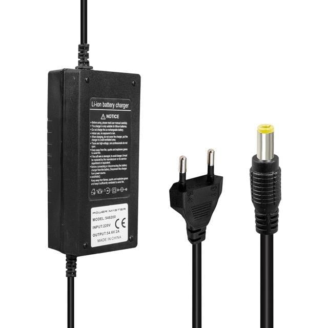 Powermaster Li-İon Lityum Piller İçin 54.6 Voltaj 2 Amper Elektrikli Bisiklet Şarj Cihazı