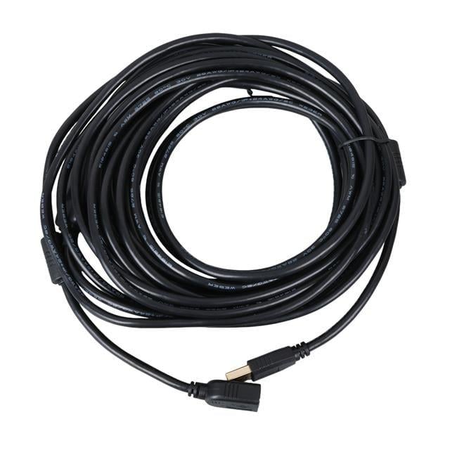 Powermaster PM-11955 10 Metre USB-A 2.0 Dişi Erkek Uzatma Kablosu Siyah