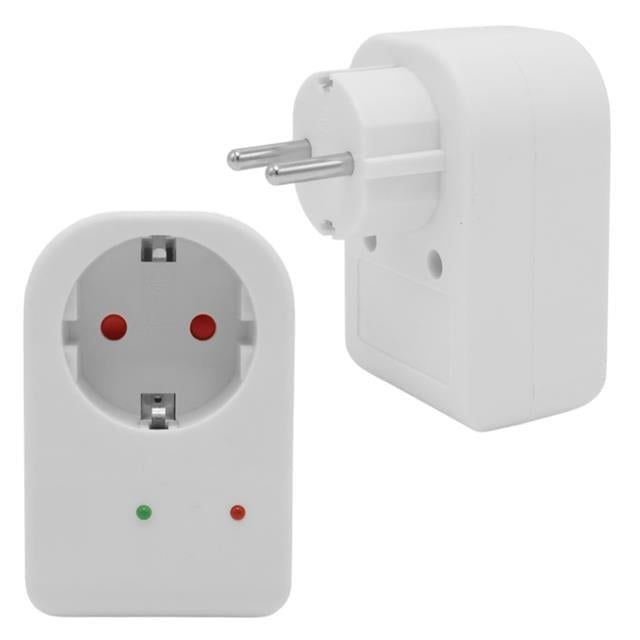 PowerMaster PM-18521 Durum Ledli Akım Korumalı Tekli Priz 16 Amper - 3500 Watt Tekli Beyaz