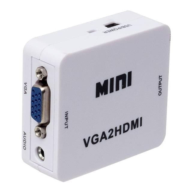 Powermaster PM-18698 VGA To HDMI Ses Girişli Mini Model Dönüştürücü