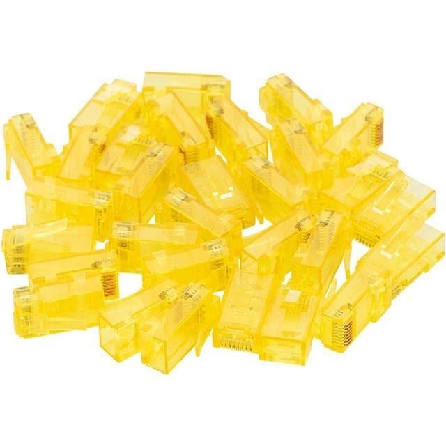 Powermaster PM-22700 RJ45 RJ45 CAT6 8P/8C Sarı Soket (100lü Paket)