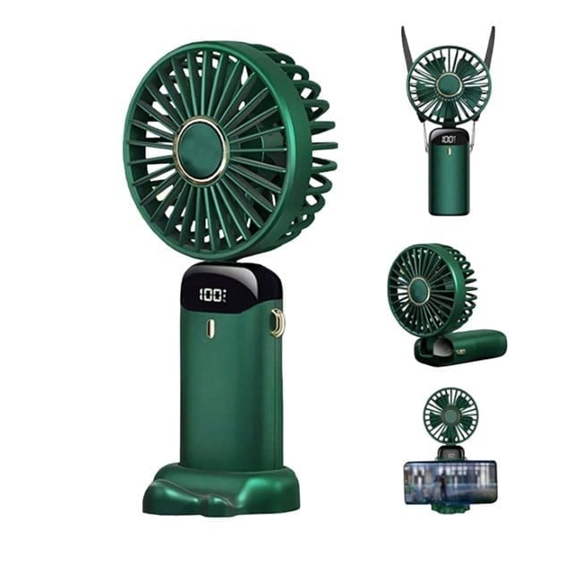 Powermaster PM-25103 Yeşil Kokulu Oynar Başlıklı Taşınabilir Fan Vantilatör