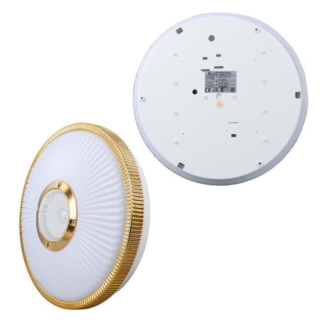 Powermaster PM-27332 Beyaz 34*8.5 Cm 24 Watt Bluetooth Hoparlörlü Tavan Aydınlatma (AL-BL300) Tornavida Hediyeli