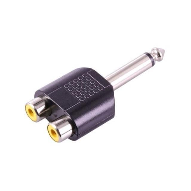 Powermaster PM-4210 6.3 Mono Erkek-2 Rca Dişi Çevirici Jack
