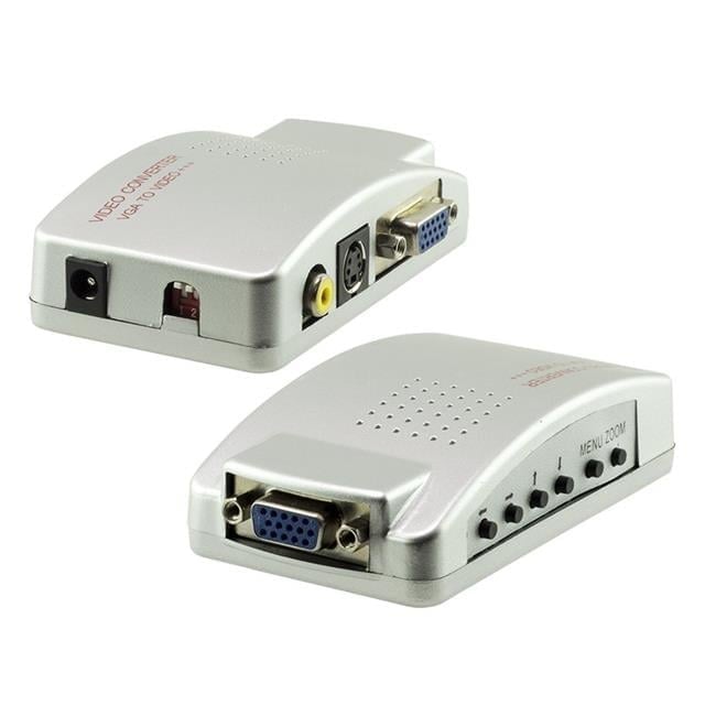Powermaster PM-983 VGAdan BNC S-Video VGAya Görüntü Dönüştürücü 1080P Destekli