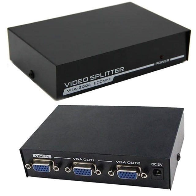 Powermaster VGA-2002 2 Port 200 Mhz 1920x1440 Vga Splıtter Dağıtıcı