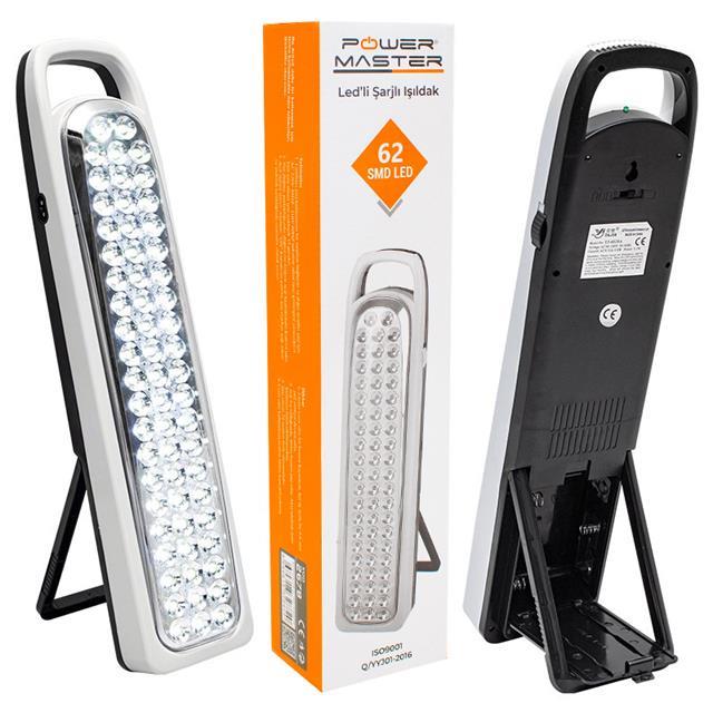 Powermaster Yajia YJ-6828A 62 Ledli Şarjlı Işıldak