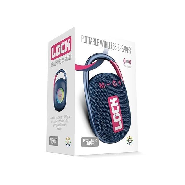 Powerway Lock Taşınabilir Şarjlı Bluetooth Hoparlör - Speaker