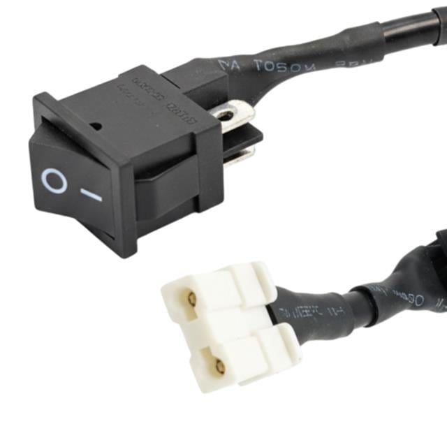 R13-0 2 Pin Siyah Soketli Yükseltici Anahtarı - 6A 250V (19x13mm)