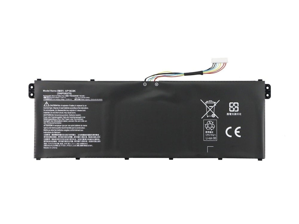 RETRO Acer Aspire AP18C8K 3-Cell Notebook Bataryası (50Wh)