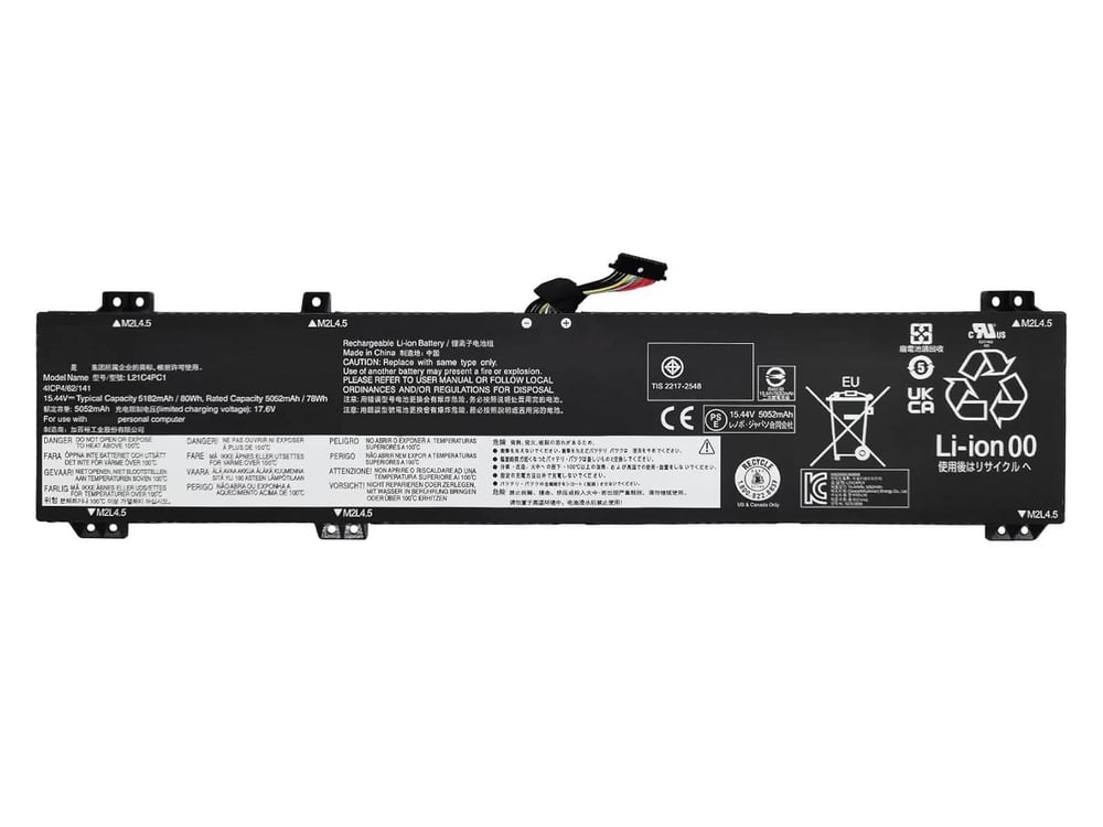 RETRO Lenovo Legion 5 Pro-16ARH7, L21C4PC1 Notebook Bataryası