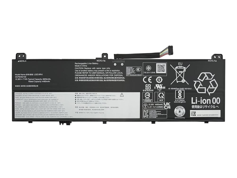 RETRO Lenovo Yoga 7-14IRL8, L22C4PA1 Notebook Bataryası