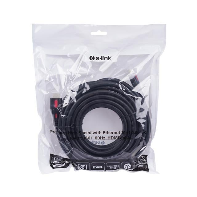S-Link SL-HDM4K10 19+1  V2.0 4K 60Hz 10 Metre Hdmi Kablo