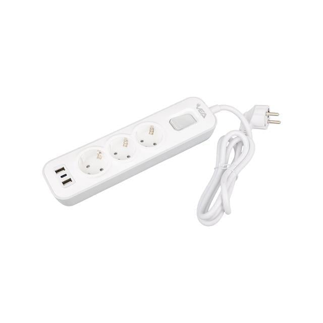 Vea VE-NOVA103U A Class 3lü 2 Usbli Anahtarlı 1.5 Metre Akım Korumalı Priz