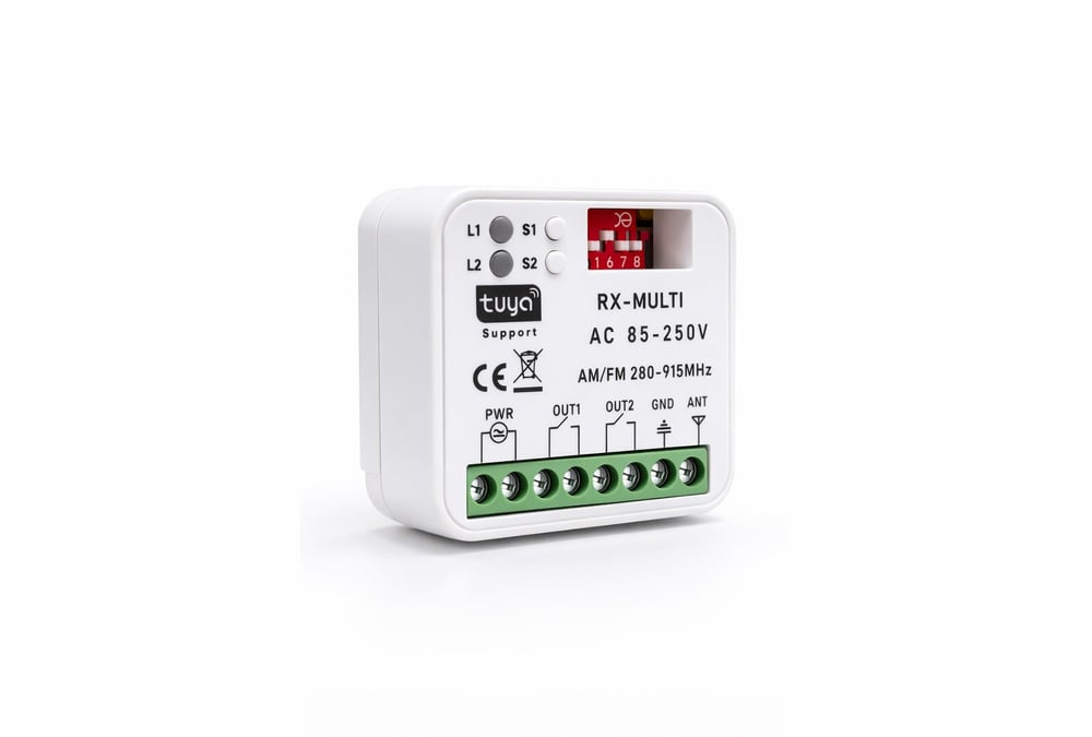 Alpsmart AS-865 Wi-Fi ve 433  Mhz Akıllı Tuya Destekli  Bariyer, Kayar Kapı, Kepenk  Kontrol Kartı  (Çift Kanal)
