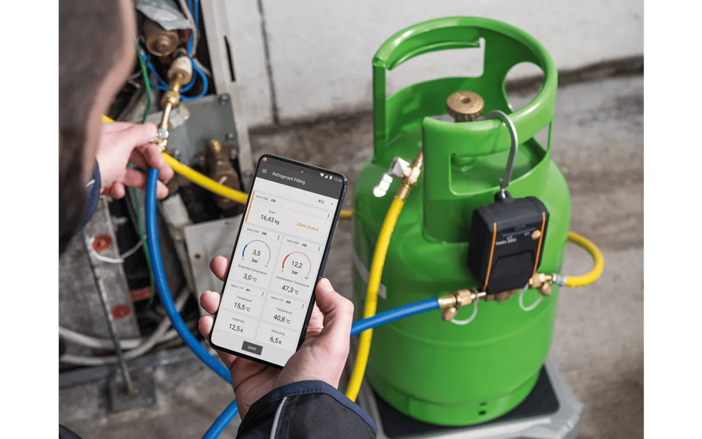 Bluetoothlu Soğutucu Gaz Valfi – Dijital Gaz Terazisi testo 560i için