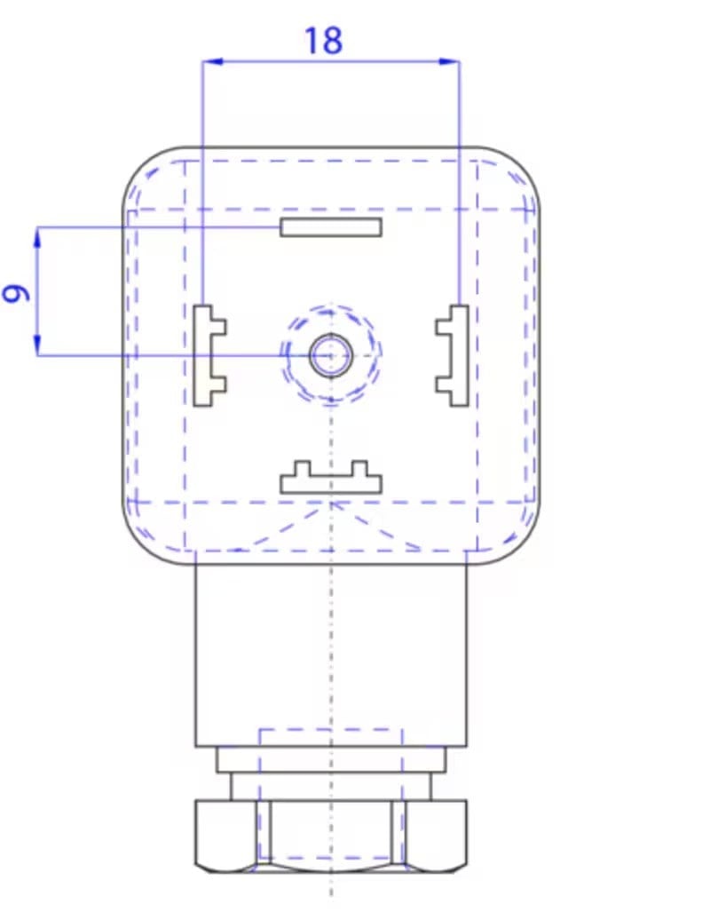 Burkert 314825 Tip 2518 Valf Soketi Ledli Varistörlü 200-240V AC/DC