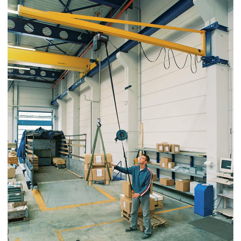 DEMAG 77110217 Duvar Tipi Sütunlu vinç 125 kg x 3 m JC-W-270-KBK-BR-M-125-3000, DC-Com 1-125 1/1