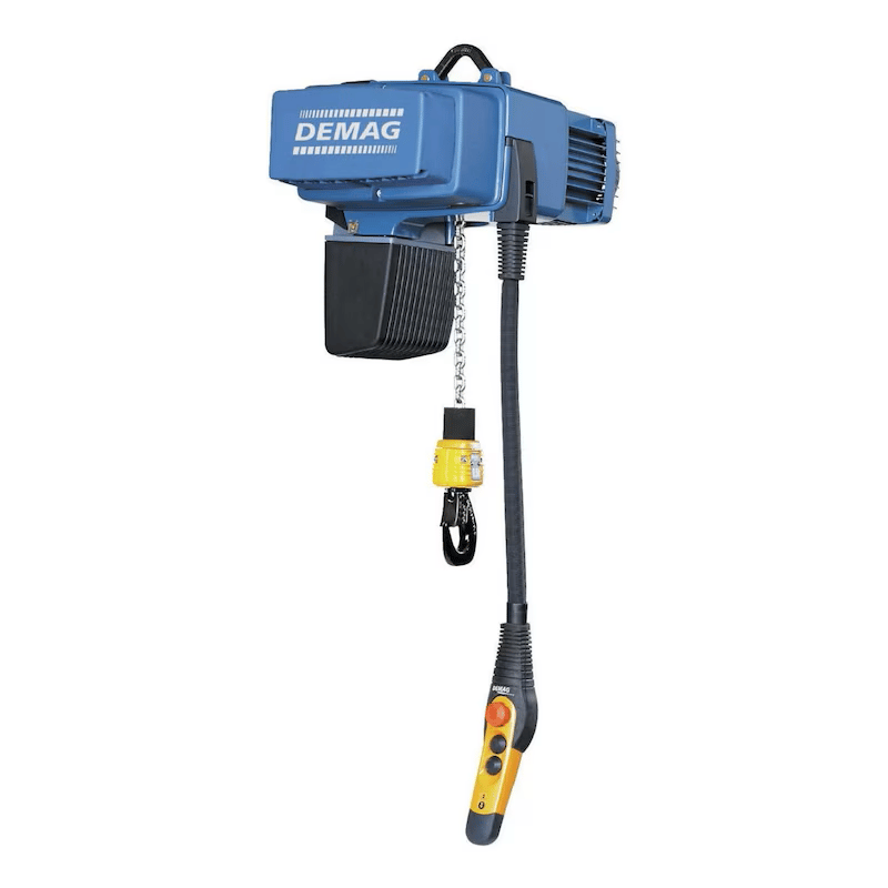 DEMAG Vinç Caraskal 77080180 elektrikli zincirli vinç DCS 1-125 VS H 5, 125 kg taşıma. kapasiteli. 380/415 V, 50 Hz